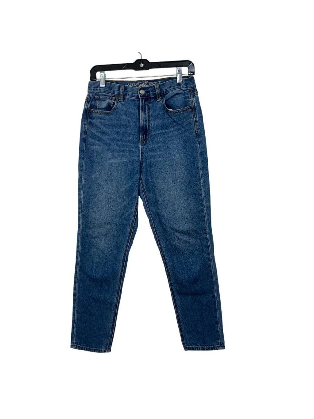 American Eagle Outfitters Womens Mom Jeans Blue High-Waisted Size 4 Short